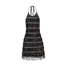 Load image into Gallery viewer, Fringe Sequins Mini Dress