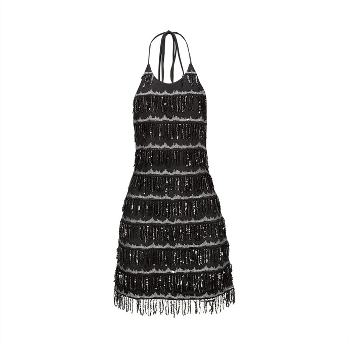 Fringe Sequins Mini Dress