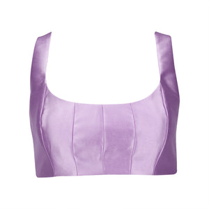 Lilac Cropped Top