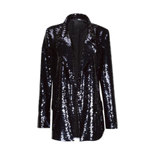 Load image into Gallery viewer, Blue Sequins Blazer