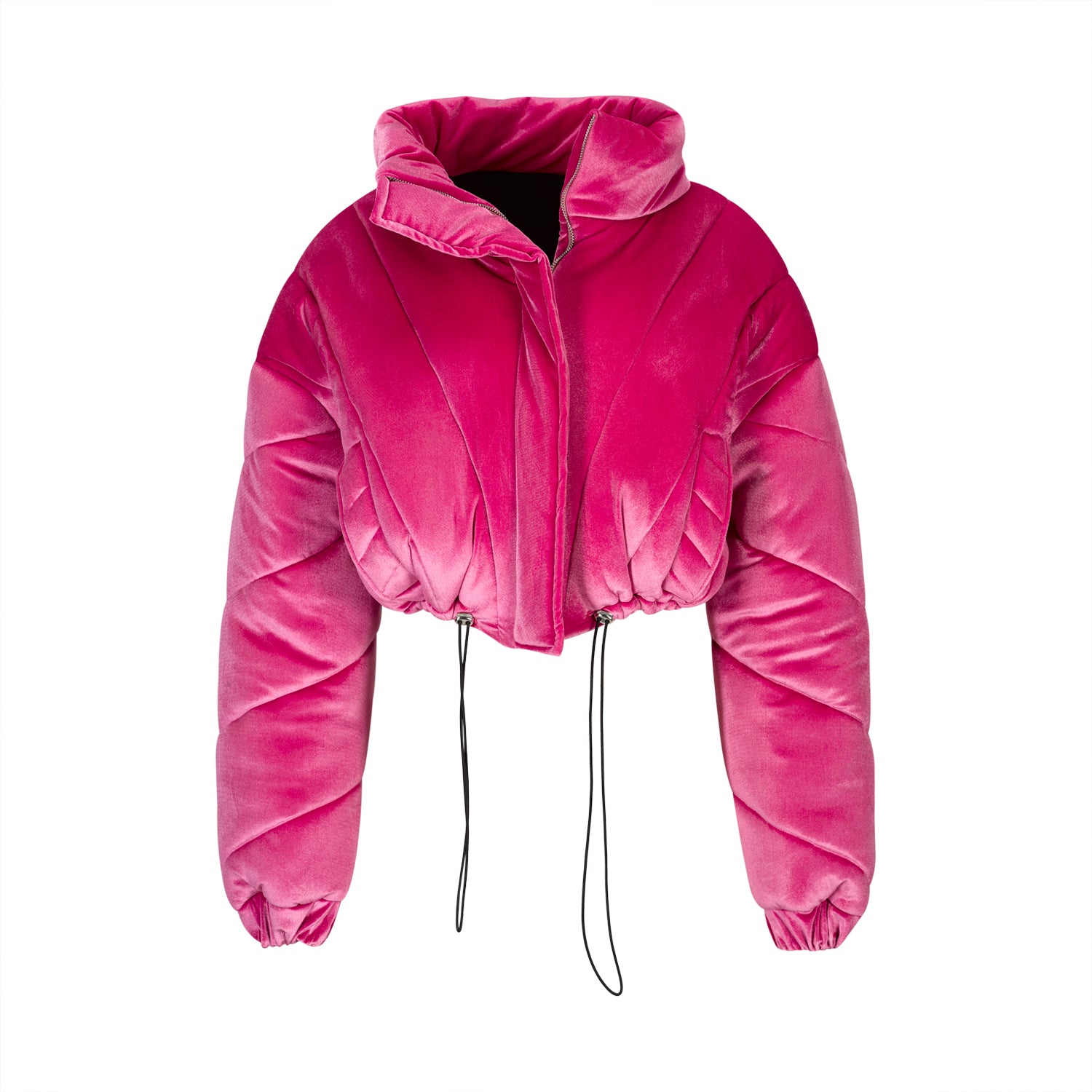 Pink Velvet Puffer Jacket – Gonçalo Peixoto