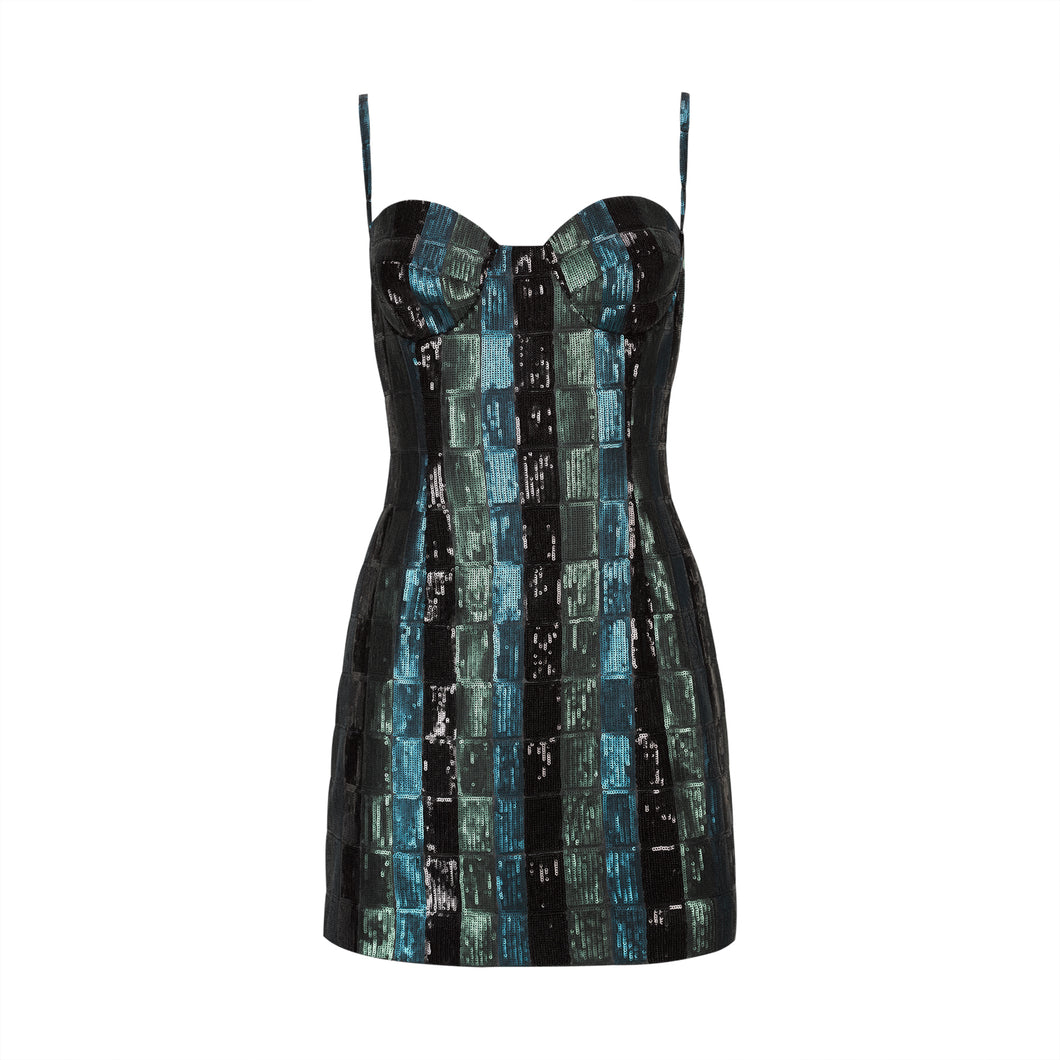 Multicolor Sequins Mini Dress