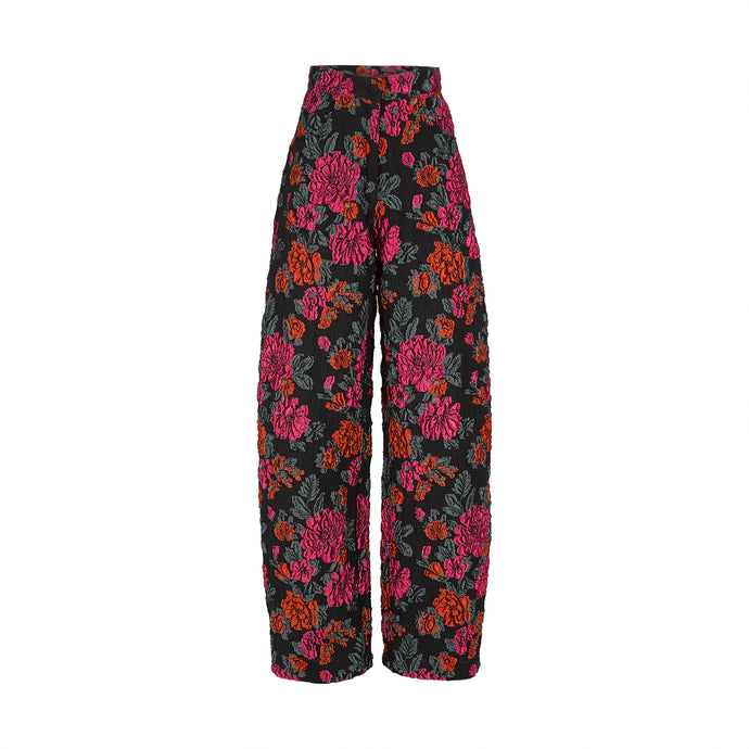 Floral Jacquard Pants