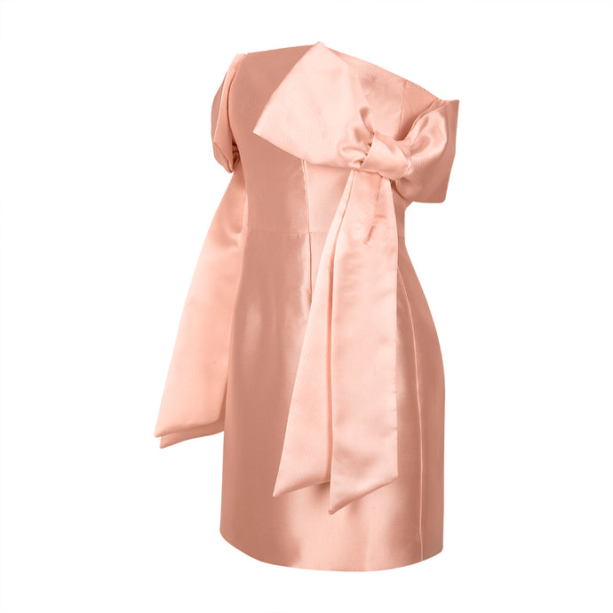Pink Bow Mini Dress