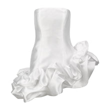 Load image into Gallery viewer, White Dress W/ Ruffles