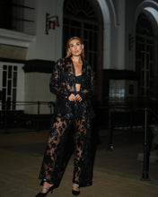Load image into Gallery viewer, Blue Embroidered Pants