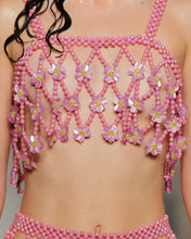 Load image into Gallery viewer, Hand Beaded Flower Top