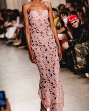 Load image into Gallery viewer, Pink Flowers Maxi Dress