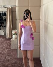 Load image into Gallery viewer, Lilac Flowers Mini Dress