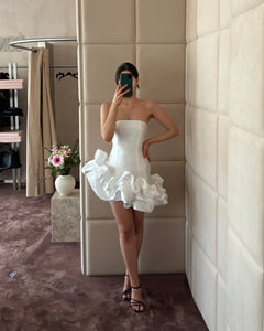 White Dress W/ Ruffles