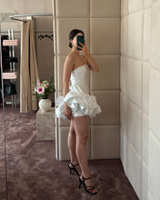 Load image into Gallery viewer, White Dress W/ Ruffles