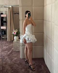 White Dress W/ Ruffles