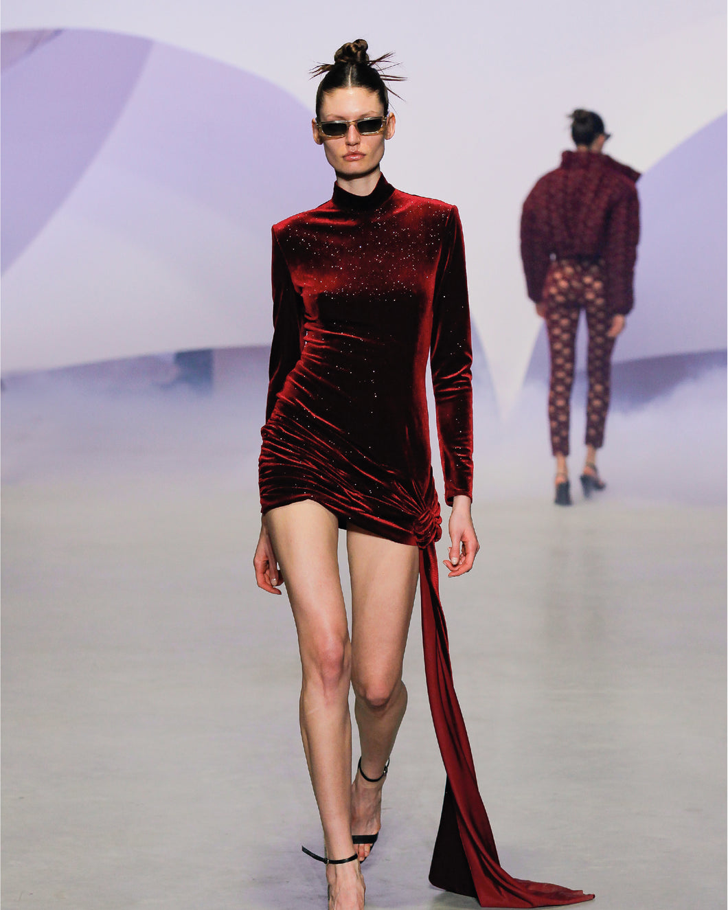 Red Velvet Mini Dress