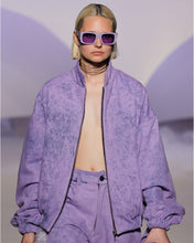 Load image into Gallery viewer, Purple Bomber Jacket