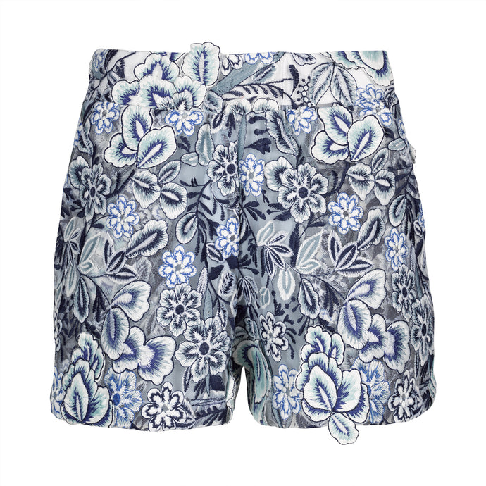 Blue Lace Shorts