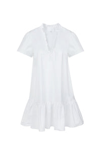 White Ruffled Dress