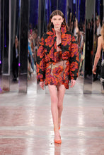 Load image into Gallery viewer, Floral Cropped Puffer Jacket