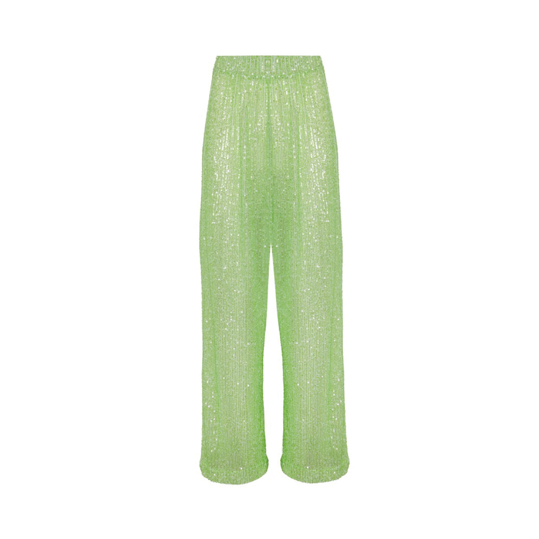 Green Sequins Pants