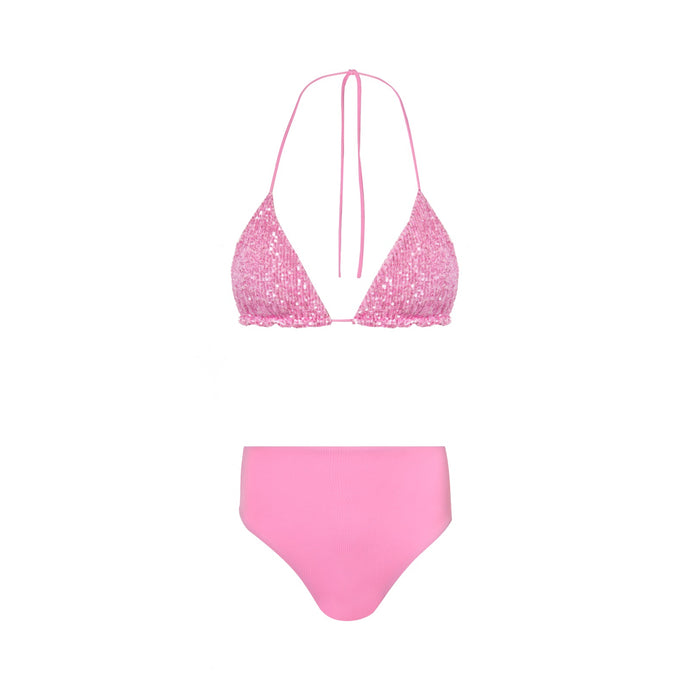 Pink Sequins Bikini
