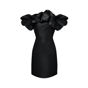 Black Ruffled Dress