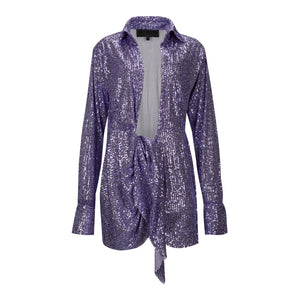 Purple sequins dress