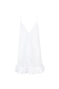 White Brocade Dress