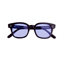 Load image into Gallery viewer, Black Sunglasses W/ Dark Blue Lenses