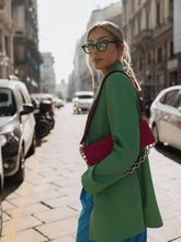 Load image into Gallery viewer, Black Sunglasses W/ Green Lenses